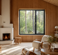 Ventana Interior de Aluminio Tianyue L90, Marco de 1.8 mm, Malla 304, Herrajes de Marca, Triple Vidrio, Aislamiento Térmico y Acústico para Viviendas