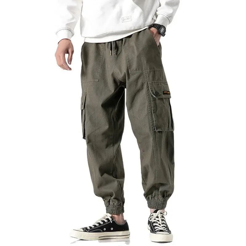 2020 style Customized logo Japanese oversize wool work pants for men