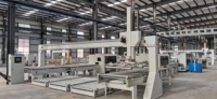Ligne de production de découpe de portes à haute efficacité, machines pour le travail du bois, ligne de traitement des produits en bois