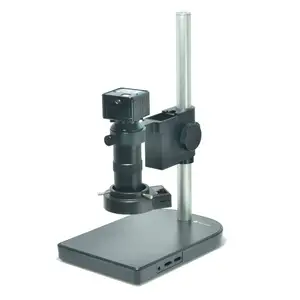 2.0MPUSB顕微鏡カメラ工業用顕微鏡USBカメラ100Xズームレンズテーブルスタンドキャリブレーター測定カメラ