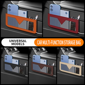 <b>Car</b> Storage Net Bag Leather 500Ml Waterproof Pressure Resistant Multi Functional Side Hanging Organizer For <b>Car</b> <b>Interior</b> - Product Image 3