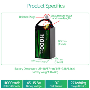En Oferta: Batería de Iones de Litio de Estado Sólido de Alta Tensión 3.95V 9500mah 9600mah 10000mah 11000mah para Drones, Alta Densidad de Energía - Product Image 3