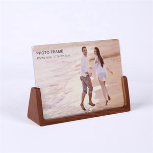 حامل صور خشبي بالجملة، حامل إطار صور خشبي صلب على شكل حرف U مخصص، قاعدة حامل بلوح أكريليك - Product Image 4