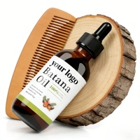 Aceite para el Crecimiento del Cabello de 60 ml con Logotipo Personalizado de Fábrica, Aceite de BATANA de Marca Privada para el Crecimiento del Cabello, Anticaída, Regeneración y Cuidado del Cuero Cabelludo