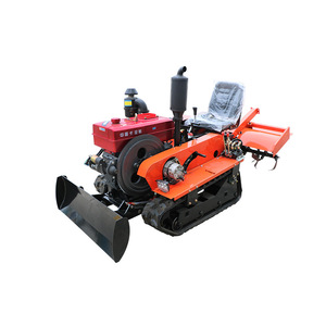 Rotary Tiller Farm <b>Cultivator</b> Gasoline Engine Red Color With Sprayer Attachment For Water And Dry Field Plowing Fertilizing - Product Image 1