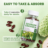 Groothandel Zuurzak Graviola Softgels 400mg Annona Muricata Antioxidant Immuunversterker Levergezondheid Corossol Guanabana Sirsak 120 stuks