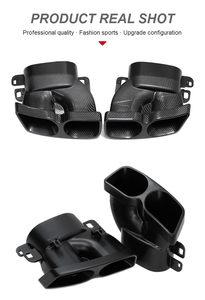 Puntas de escape de coche SYPES para Mercedes Benz C/E/S clase W205 W212 W213 W222 estilo Barbos 304 puntas de silenciador de carbono de acero inoxidable - Product Image 5