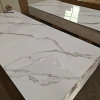 Feuille de marbre PVC UV à motif personnalisé pour la marque d'agencement intérieur