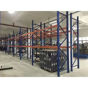 מדפי אחסון במפעל מדפי מתכת מסחריים מערכות אחסון במחסן בצפיפות גבוהה