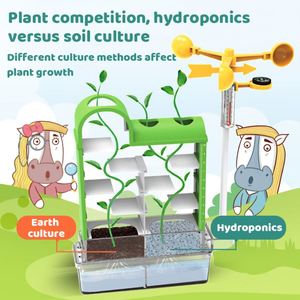Station météo de pluie DIY Zhorya pour expériences scientifiques de culture de plantes, jouets éducatifs STEM pour la culture de plantes et labyrinthes de culture - Product Image 3