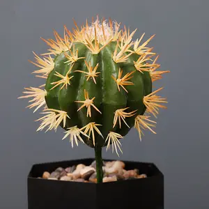 N381 Wholesale Wedding Supplies Wedding Decoration Artificial Cactus Ball Cactus Plant Artificial Cactus Without Pot