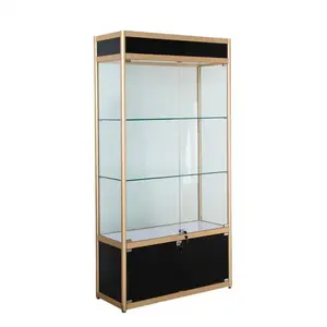Venda quente LED Collection Store Display Case Alumínio Glass Toy Glass Display Case armário com porta de vidro