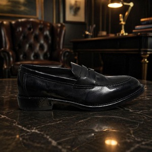 <span class=keywords><strong>Mocasines</strong></span> de Cuero Lavado para <span class=keywords><strong>Hombre</strong></span>, con Suela de Cuero Goodyear, Antideslizantes, Transpirables, para Oficina, Negocios, Casual - Product Image 5