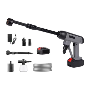 Haute pression sans fil Portable lave-<span class=keywords><strong>auto</strong></span> pistolet batterie au Lithium 21V nettoyage électrique Machine laveuse pistolet pulvérisateur - Product Image 1
