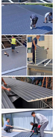 Panneaux sandwich en polyuréthane PU pour accélérer la construction, tôles de toiture isolées en aluminium ignifuges pour entrepôt