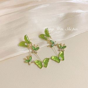 High Quality Butterfly Tassel Style <b>Earrings</b> for Women <b>Post</b> Long Butterfly Drop <b>Earrings</b> Jewelry - Product Image 3