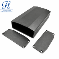 Boîtier de commande en aluminium extrudé sur mesure 110x64x25mm, dissipateur thermique anodisé noir, boîtier d'instrument électronique pour PCB, IP54, léger