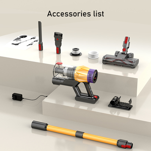 Bâton d'aspirateur sans fil léger à main sans sac en bois dur pour animaux de compagnie nettoyeur d'arpet pour la maison hôtel - Product Image 6