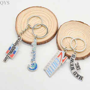 QYS Factory <b>Custom</b> Logo Keyring Cartoon Letter Personalised <b>Key</b> Chain Hard Soft Enamel Metal Keychain Art Collectible - Product Image 5