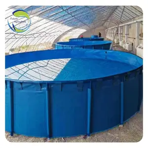 PVC büyük balık gölet düşük maliyetli balık yetiştiriciliği için galvanizli balık tankı plastik havuzlar