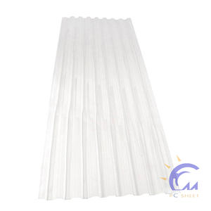 Tôles de toiture ondulées en PC PVC FRP Tuiles de toiture transparentes pour serre auvent - Product Image 2