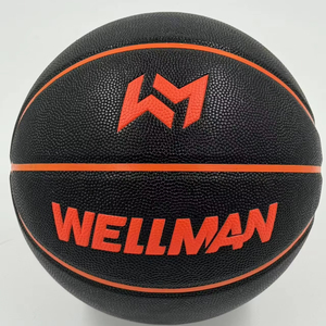 Ballon de basketball pour hommes en PU, marque WELLMAN, excellente élasticité, extérieur, taille 7, entraînement, écologique, vente en gros - Product Image 1