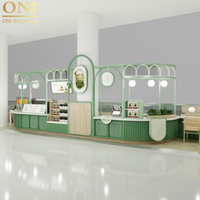 ONI Kiosque de restauration rapide personnalisé pour centre commercial, café, café, café, café, meubles avec éclairage LED, vente de jus de fruits