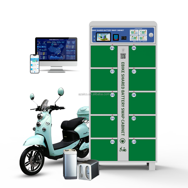 Custom App Control E-bike Charging Cabinet Lithium Battery Swap Station Battery Rental Cabinet Battery Sharing
