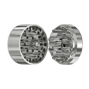 Современная мельница для табака Vagrinders из нержавеющей стали с 3-слойным подшипниковым механизмом, быстрым соединением, круглая, D60мм*В40мм, 457г, для трав - Product Image 4