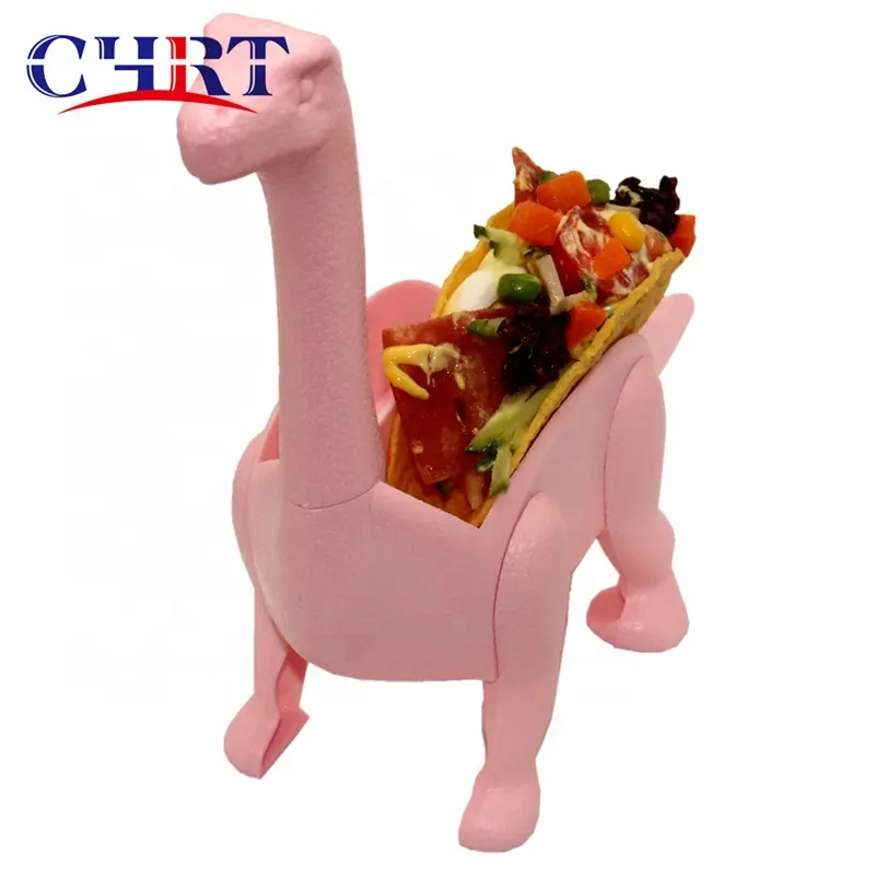 CHRT Mini dinosauro Taco Stand vendita calda Brontosaurus Taco vassoio cucina di plastica dinosauro Taco supporto Rack per i bambini