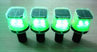 Lumière solaire LED rouge jaune vert blanc stroboscopique pour barrière, cône de circulation, garde-corps, clôture d'isolation latérale de route, camion