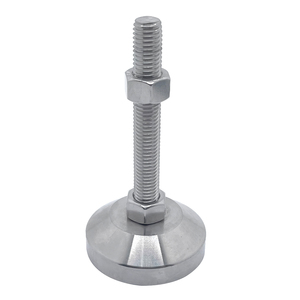 Pieds de nivellement réglables en acier inoxydable SS304 (D60, D80, D100) pour profilés en aluminium, meubles, armoires, tables et bureaux – Vente en gros - Product Image 2