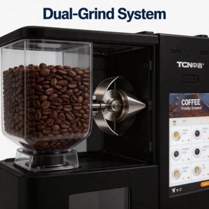 Máquina Expendedora de Café Recién Molido Totalmente Automática SY-200 con Máquina de Hielo, Pantalla Táctil de 27 Pulgadas y Pago por Código QR - Product Image 3