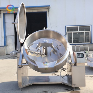 Marmite de mélange planétaire de haute qualité - Cuiseur inclinable à chauffage électrique |   Fabriqué en Chine, usine de production de sauces, confitures et bonbons |   100L-600L - Product Image 3