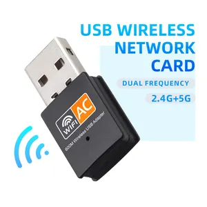 High Quality Dongle Usb Wifi USB Wireless Network Card 2.4G 5G Dual Band Antennas Computer Network Lan Card