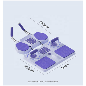 Rouleau abdominal multifonctionnel Pilates avec rebond automatique, support <span class=keywords><strong>plat</strong></span> pour pompes et dispositif d'entraînement et de renforcement abdominal - Product Image 2