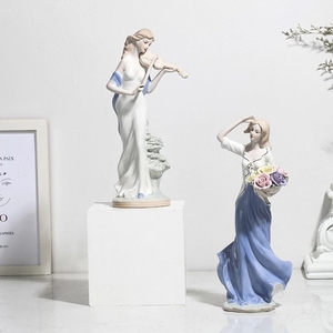 Escultura Nórdica de Cerámica de Lujo Ligero, Directo de Fábrica, Adorno Artesanal para Sala de Estar, Decoración de Mesa, Regalos - Product Image 4
