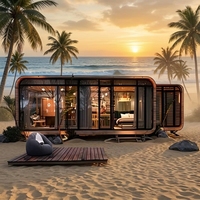 Vente directe usine – Maison préfabriquée modulaire de luxe en conteneur, type « Apple Cabin », pour projets commerciaux, villas de vacances et complexes hôteliers