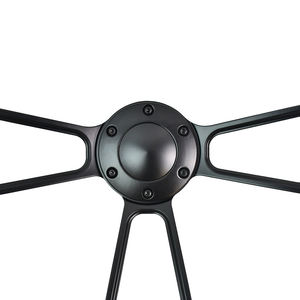 TIYPEOR Universal de madera maciza, soporte tipo sándwich, 14 pulgadas, nuevo diseño, soporte de 3 radios, volante de coche clásico Retro - Product Image 4