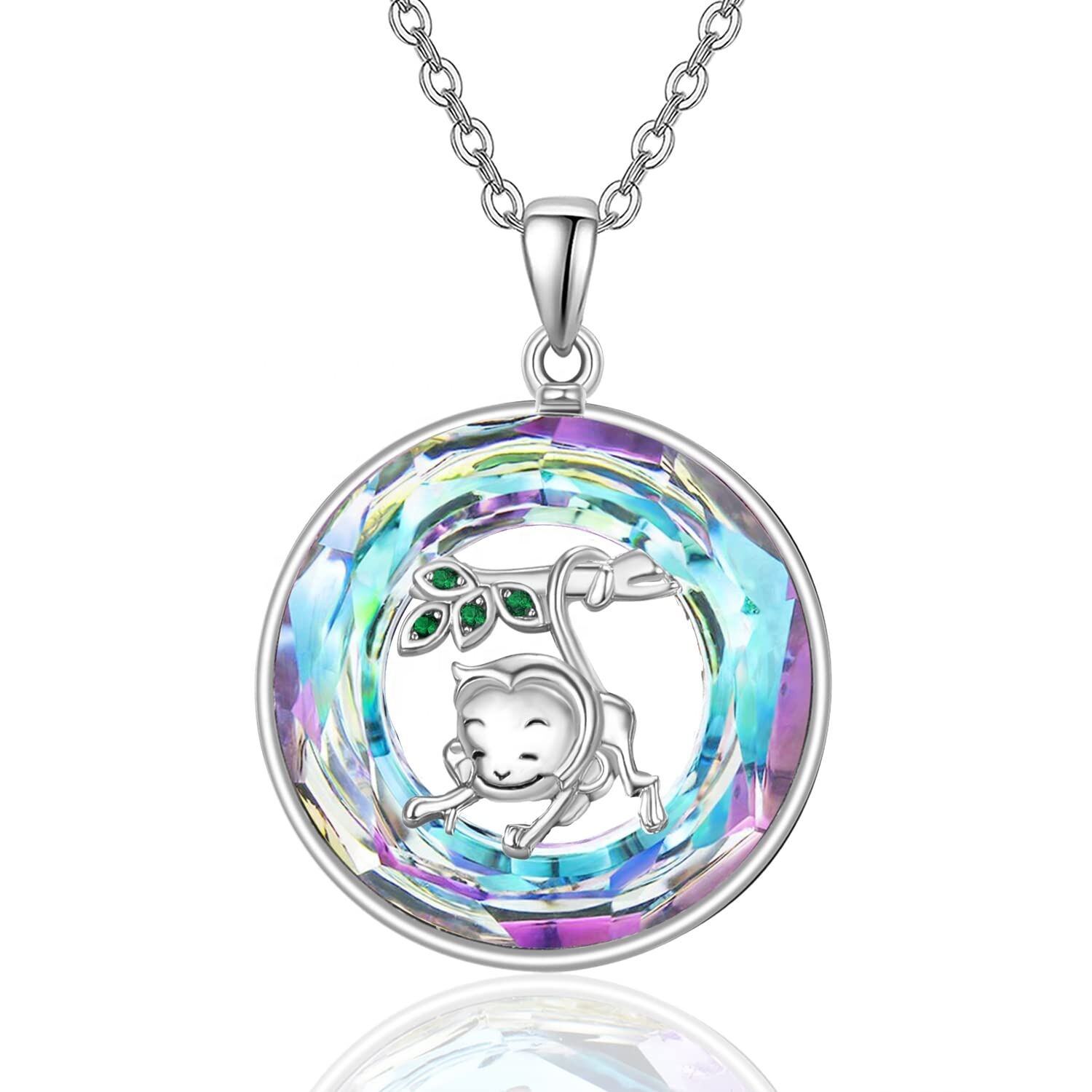 YAFEINI Collar De Fénix De Doncella Plata Esterlina Oxidada Al Cielo Phoenix Chakra Collar Colgante Regalo De Joyería (Collar Fénix
