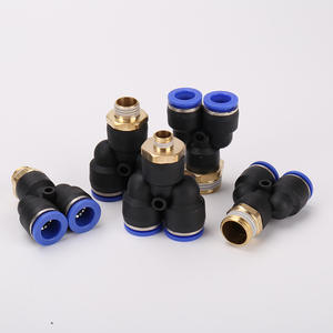 Raccord pneumatique en laiton à connexion rapide en forme de Y, modèles PX6-01/PX8-02/PX10-03/PX12-04/16-04, raccord pour air - Product Image 4