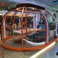 Vente en gros pour l'étranger : Maison bulle de luxe pour fêtes, en polycarbonate transparent panoramique, étanche et coupe-vent, pour camping design