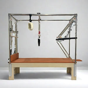 定制新款高强度优质普拉提橡胶树木耐用凯迪拉克床，带优质进口弹簧 - Product Image 3