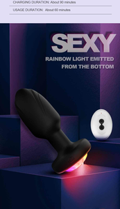 360 parpadeante 10 frecuencia vibrador Sexy adulto juguete sexual para hombres y mujeres remoto LED luz <span class=keywords><strong>Anal</strong></span> Plug - Product Image 6