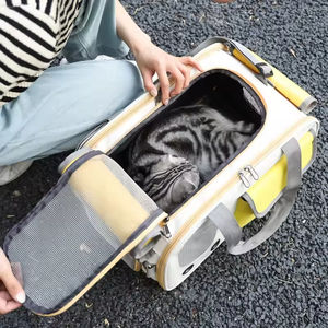 Mochila de Viaje para Mascotas con Ventana de Malla Transpirable, Plegable, de Hierro, para Perros Pequeños y Medianos, Cómoda Bolsa de Transporte para Gatos - Product Image 5