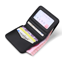 Dompet Kulit Asli Pria Model Pendek Terlaris, Anti Maling, Logo, Mini, Tempat Kartu & Uang Koin, Bukaan Lebar, Sangat Nyaman untuk Menyimpan Uang