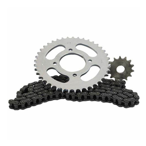 Usine <span class=keywords><strong>pas</strong></span> <span class=keywords><strong>cher</strong></span> prix vente <span class=keywords><strong>moto</strong></span> GN125 42T/15T 428-116L Kits complets de chaîne et de pignon - Product Image 3