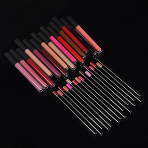 Lip Liner 2021 Top Selling New Combination Lip Liner Lip Gloss 2 And 1 Vegan Waterproof Lip Liner Pencil Set Lipgloss Lipliner
