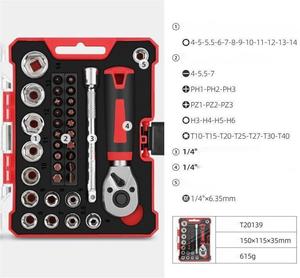 <span class=keywords><strong>Mini</strong></span> 35 pcs Ratchet ổ cắm cờ lê một từ chữ thập vít tiêu đề công cụ thiết lập - Product Image 6