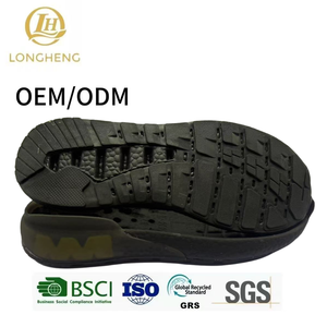 Sol Sepatu Hitam Berkualitas Tinggi TPR+TPU Anti-Selip Tahan Selip dan Penyerap Guncangan - Product Image 2